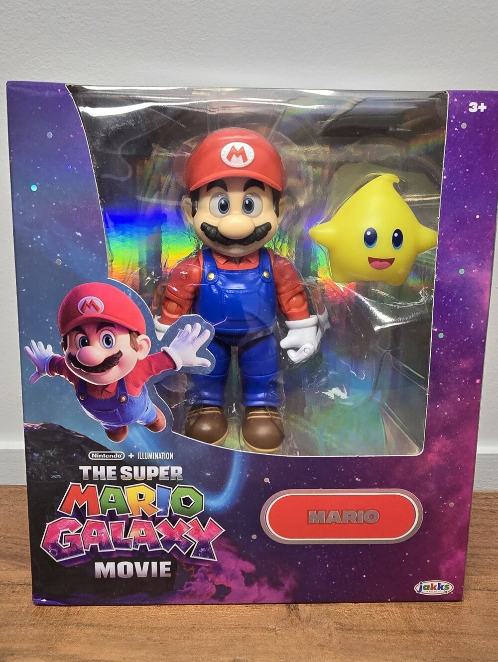 Nintendo Mario Action Figure with Luma Yellow Star - Red Blue Collectible.